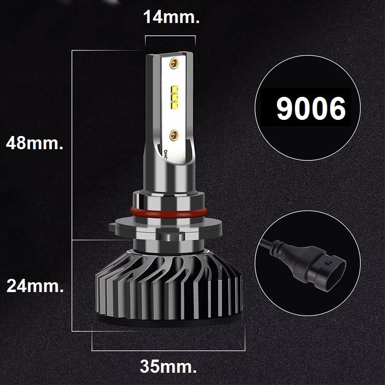 products/883/led sijalice zes hb4 9006.jpg - HB4-9006 SET PHI ZES chip 8000LM - SREDNJE-DUGO-MAGLENKU - Xenon Svetla Beograd